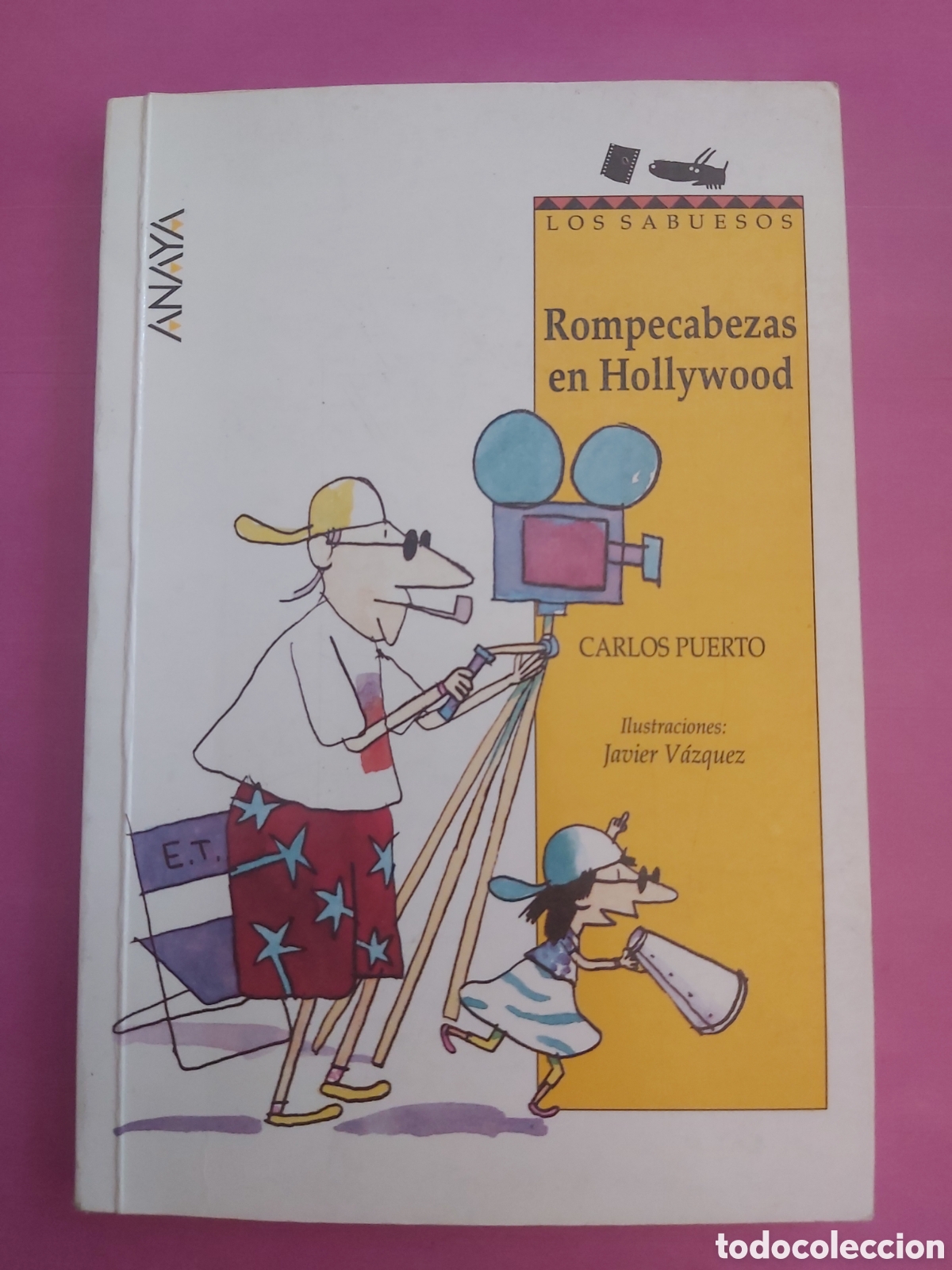 Libros de segunda mano: ROMPECABEZAS EN HOLLYWOOD DEDICADO Y FIRMADO ESCRITOR CARLOS PUERTO CON ILUSTRACIONES ANAYA