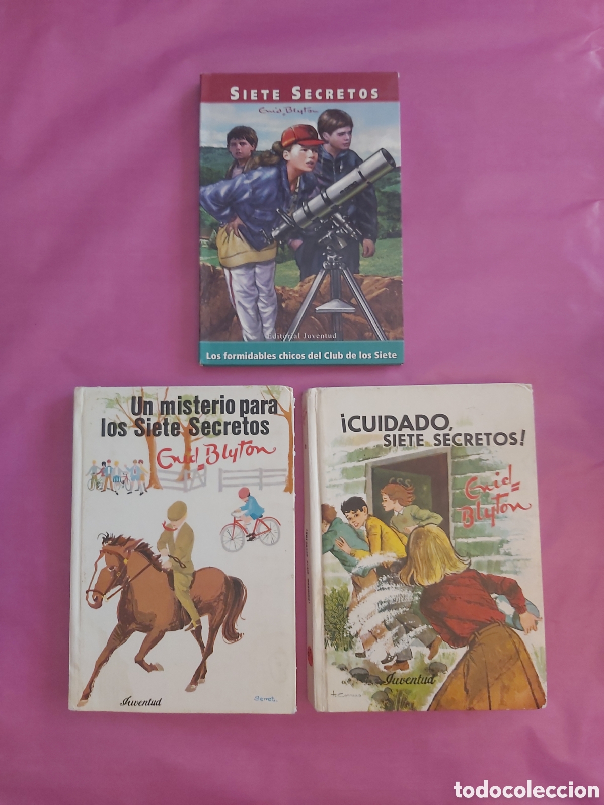 Libros de segunda mano: 3 LIRBOS SIETE SECRETOS ENID BLYTON EDITORIAL JUVENTUD