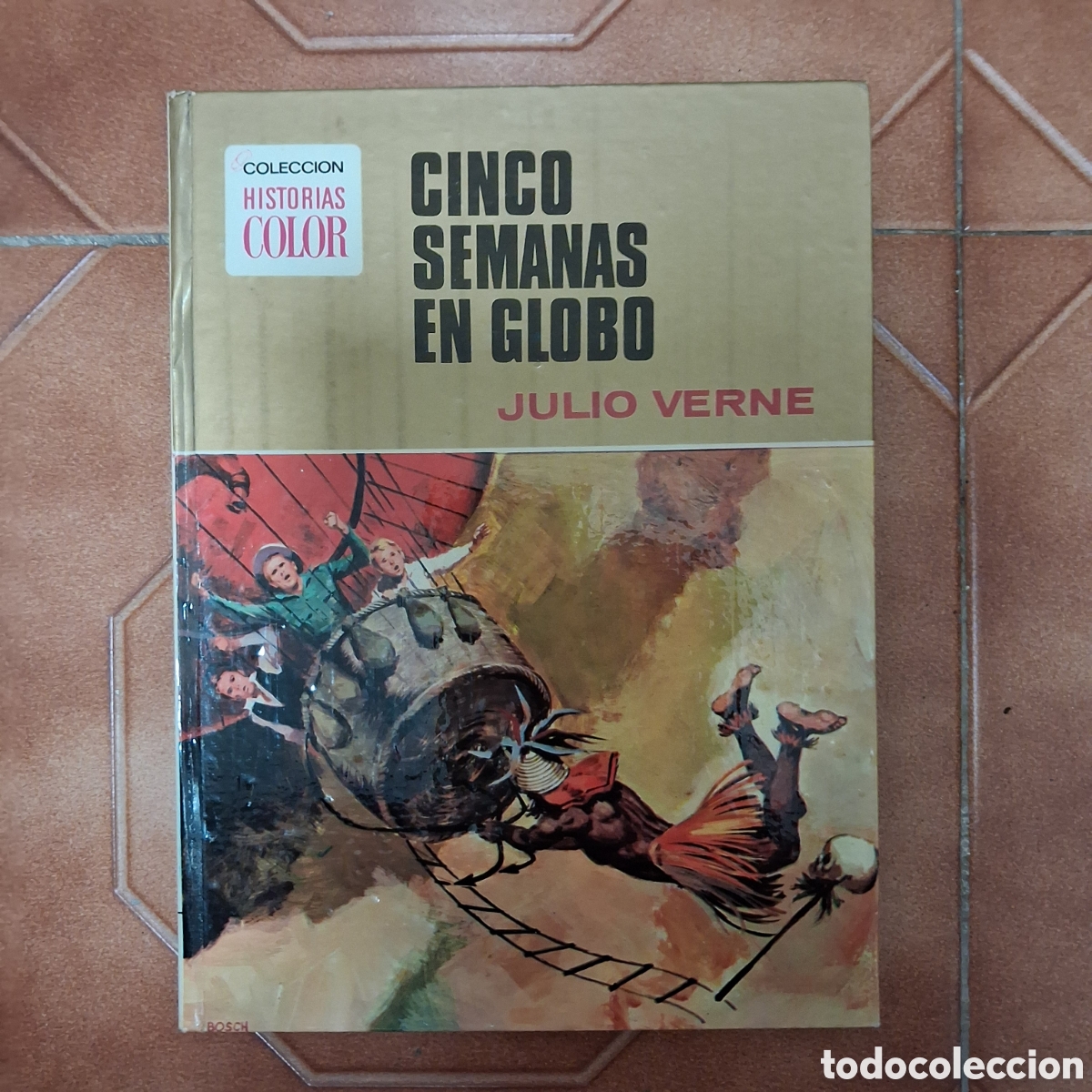 Livros em segunda m&atilde;o: Cinco semanas en globo JULIO VERNE Colecci&oacute;n historias a color 8