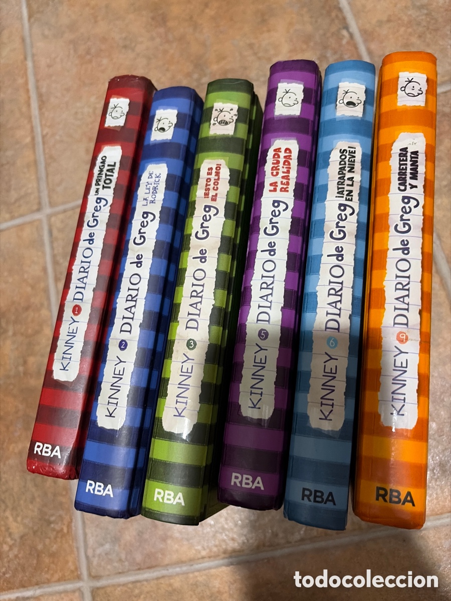Libros de segunda mano: Blas46 el diario de Greg, tomos 1, 2, 3, 5, 6, 9 jeff kinney