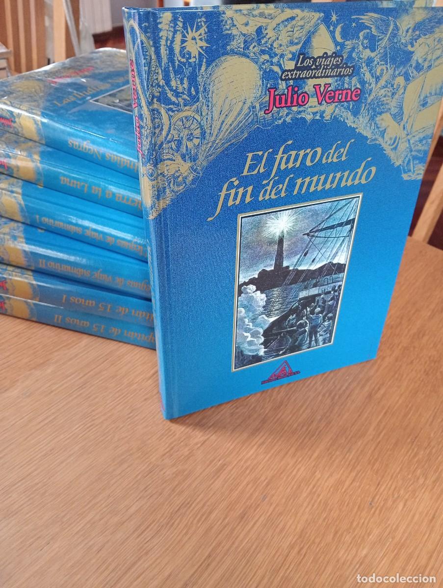 Libros de segunda mano: COLECCI&Oacute;N LOS VIAJES EXTRAORDINARIOS. JULIO VERNE. 7 TOMOS. TAPA DURA. ILUSTRADOS. 2001.