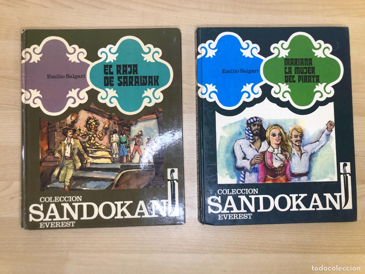 Libros de segunda mano: Colecci&oacute;n Sandokan El Raj&aacute; de Sarawak Y Mariana la Mujer del Pirata Everest 1977 Primera Edicion