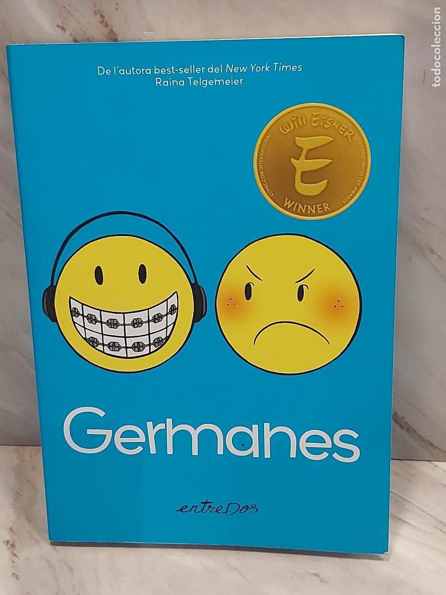 Libros de segunda mano: RAINA TELGEMEIER | GERMANES | NOVELA GR&Aacute;FICA EN CATAL&Agrave; | ENTREDOS 2023 | 1&ordf; EDICI&Oacute;N