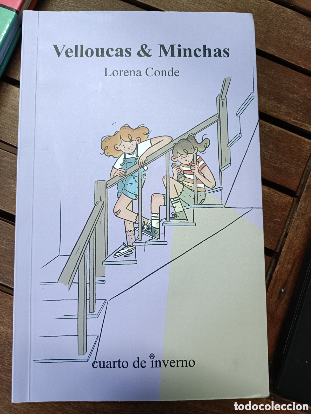 Libros de segunda mano: Velloucas & Minchas, Lorena Conde. Cuarto de inverno, literatura juvenil y infantil. Gallego 2024