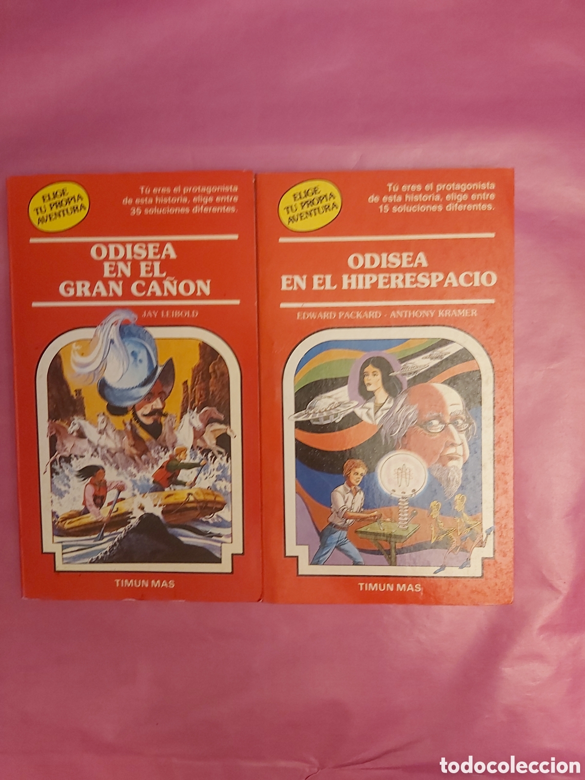Libros de segunda mano: ODISEA EN EL GRAN CA&Ntilde;ON ODISEA EN EL HIPERESPACIO ELIGE TU PROPIA AVENTURA TIMUN MAS 1985