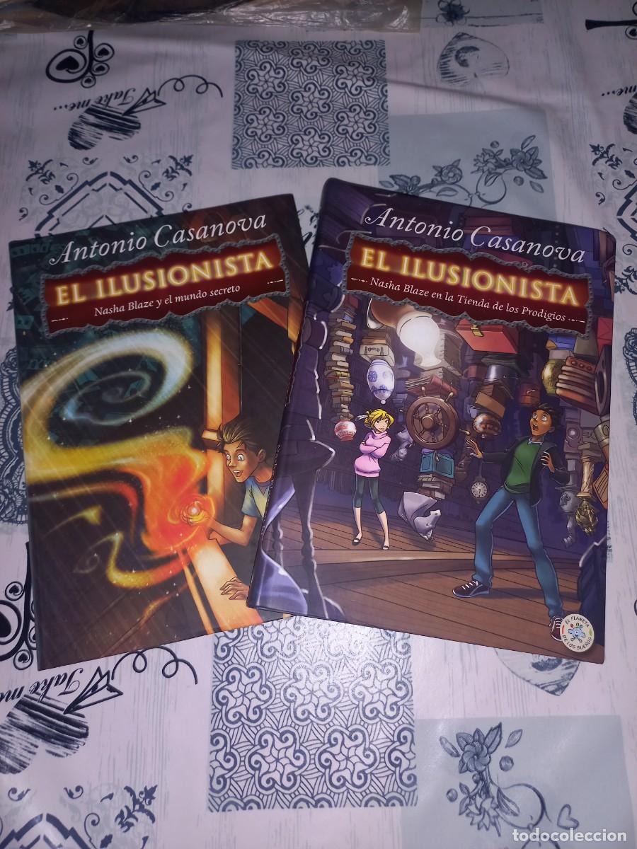 Libros de segunda mano: NASHA BLAZE Y EL MUNDO SECRETO - NASHA BLAZE EN LA TIENDA DE LOS PRODIGIOS - EL ILUSIONISTA ,2 TOMOS
