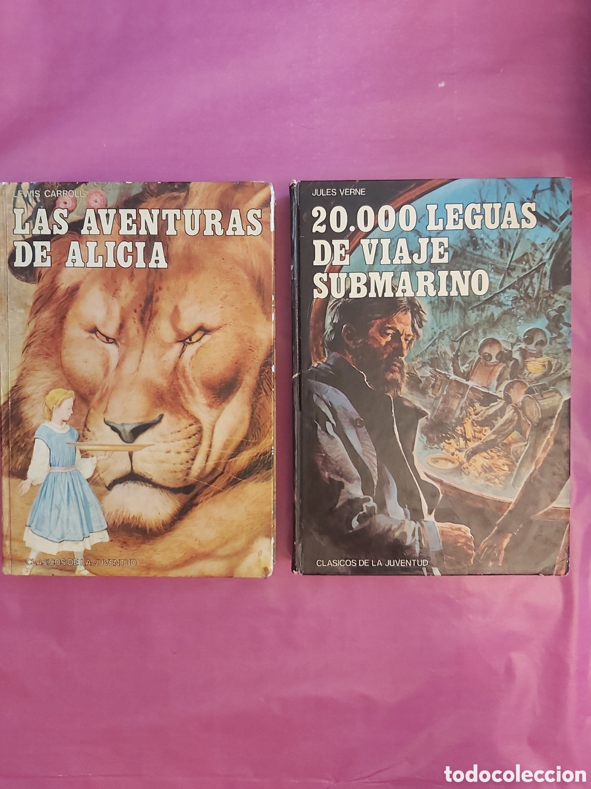 Libros de segunda mano: LAS AVENTURAS DE ALICIA 20.000 LEGUAS DE VIAJE SUBMARINO CL&Aacute;SICOS DE LA JUVENTUD L. CARROLL J. VERNE