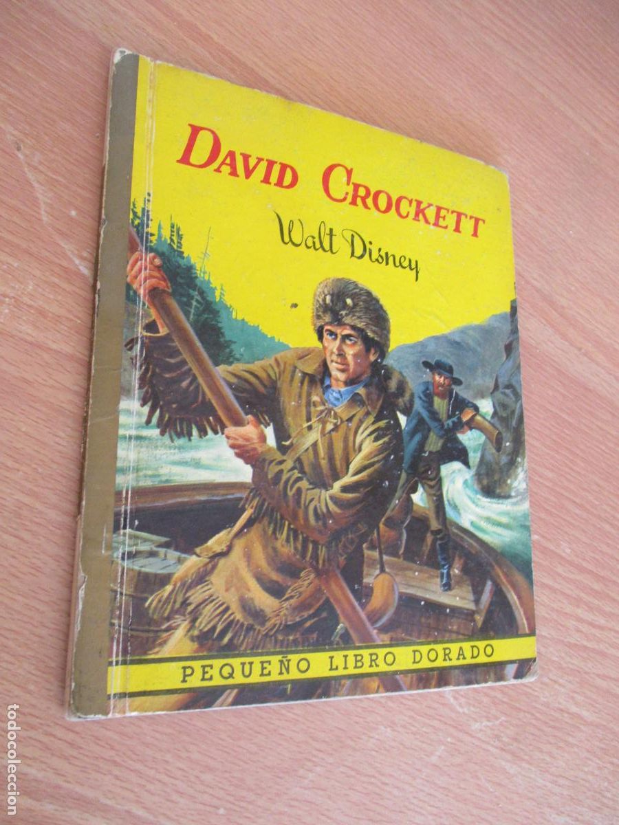 Libros de segunda mano: DAVID CROCKETT- WALT DISNEY, PEQUE&Ntilde;O LIBRO DORADO, EDIGRAF- 1969