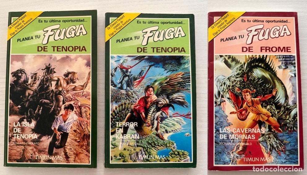 Libros de segunda mano: 3 Librojuegos Planea Tu Fuga - Edward Packard - 3 Libros