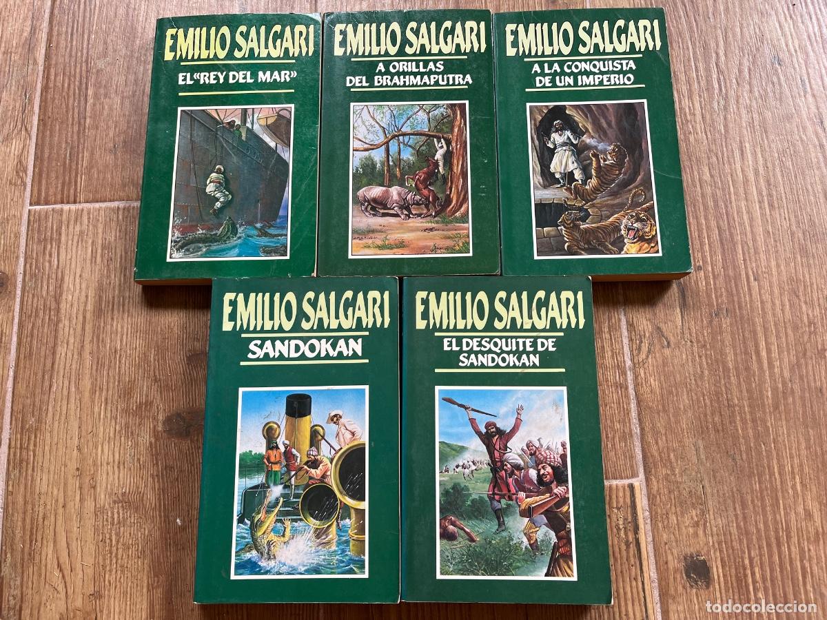 Libros de segunda mano: COLECCI&Oacute;N EMILIO SALGARI DE ORBIS FABRI - 5 tomos