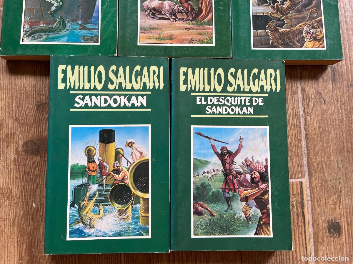 Libros de segunda mano: COLECCI&Oacute;N EMILIO SALGARI DE ORBIS FABRI - 5 tomos - Foto 5