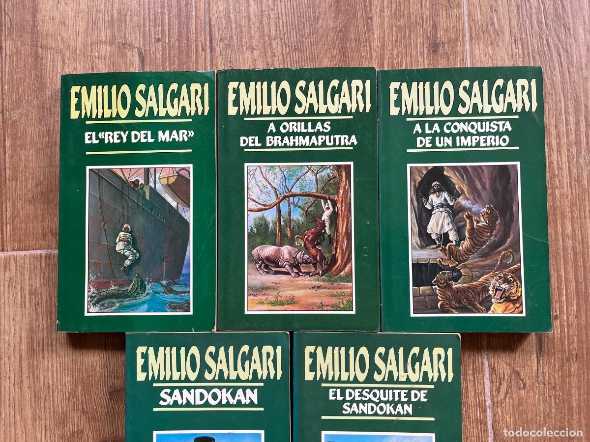 Libros de segunda mano: COLECCI&Oacute;N EMILIO SALGARI DE ORBIS FABRI - 5 tomos - Foto 6