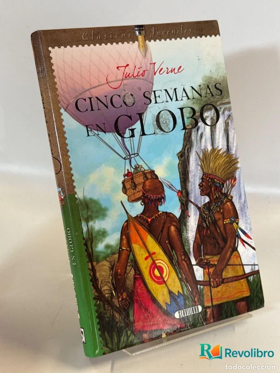 Libros de segunda mano: Cinco semanas en globo - Julio Verne
