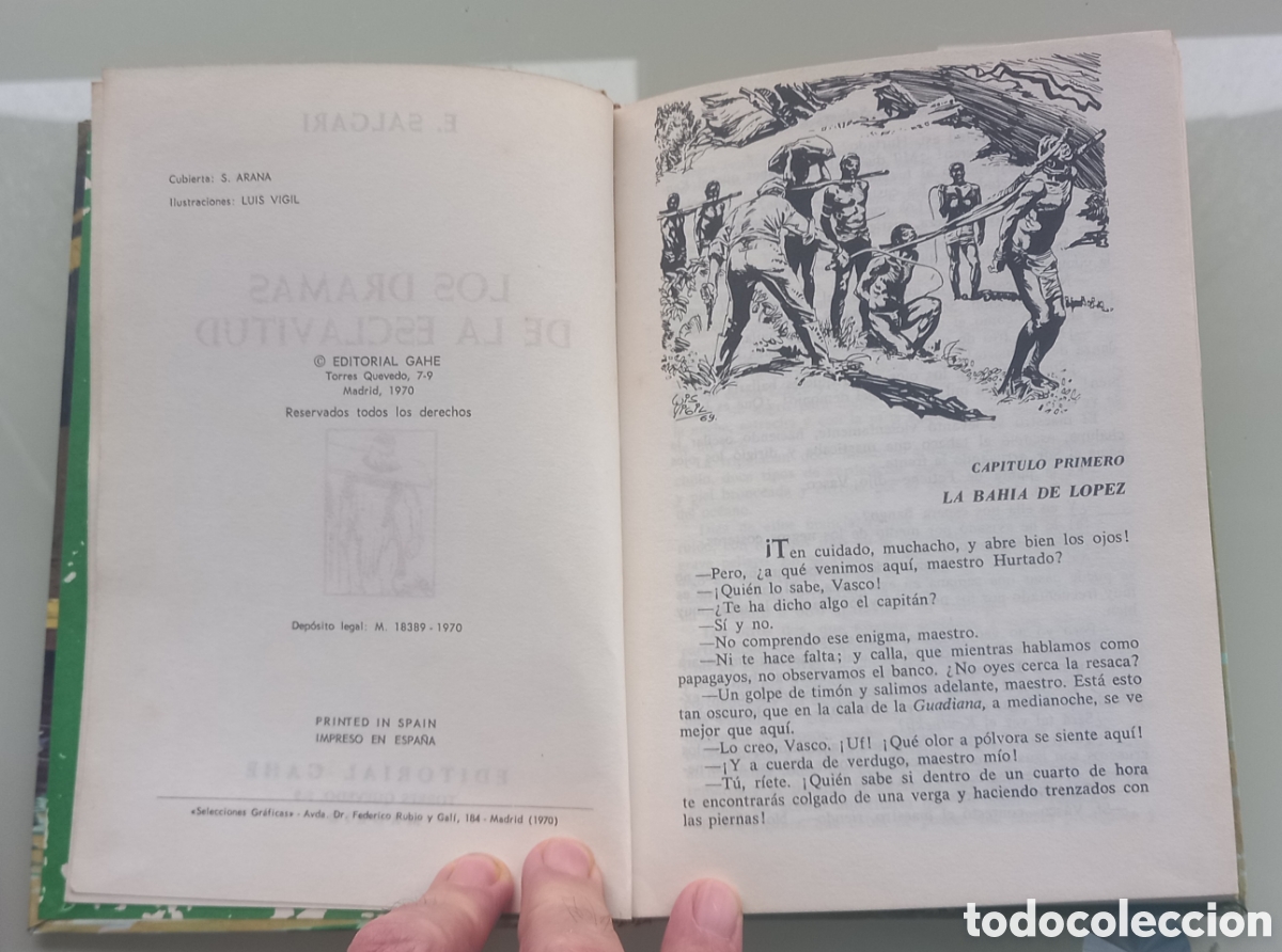 Libros de segunda mano: SALGARI, TRES LIBROS DE GAHE, 1970 - Foto 7