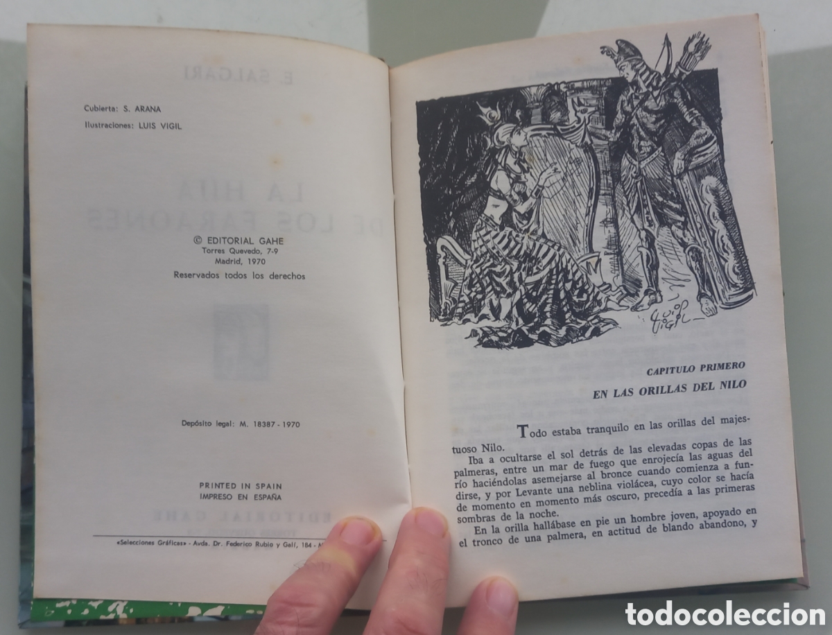 Libros de segunda mano: SALGARI, TRES LIBROS DE GAHE, 1970 - Foto 11