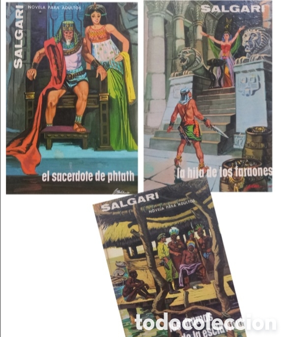 Libros de segunda mano: SALGARI, TRES LIBROS DE GAHE, 1970