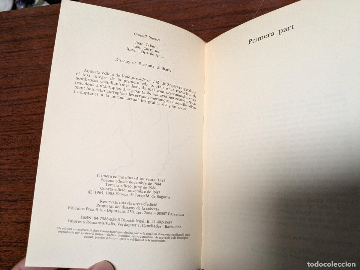Libros de segunda mano: Vida privada &ndash; j. m. segarra - Foto 6