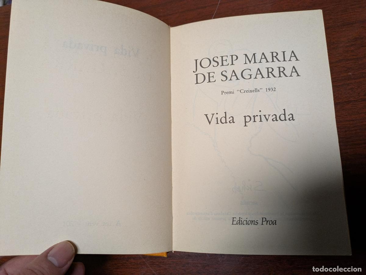 Libros de segunda mano: Vida privada &ndash; j. m. segarra - Foto 7