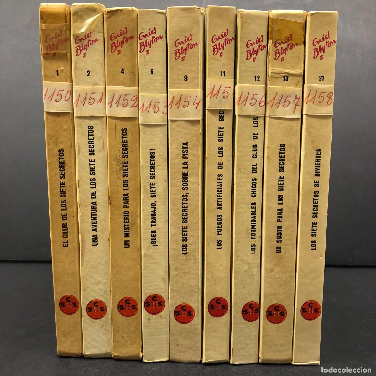 Gebrauchte B&uuml;cher: ENID BLYTON - EL CLUB DE LOS SIETE SECRETOS - EDITORIAL JUVENTUD - 9 LIBROS / 426