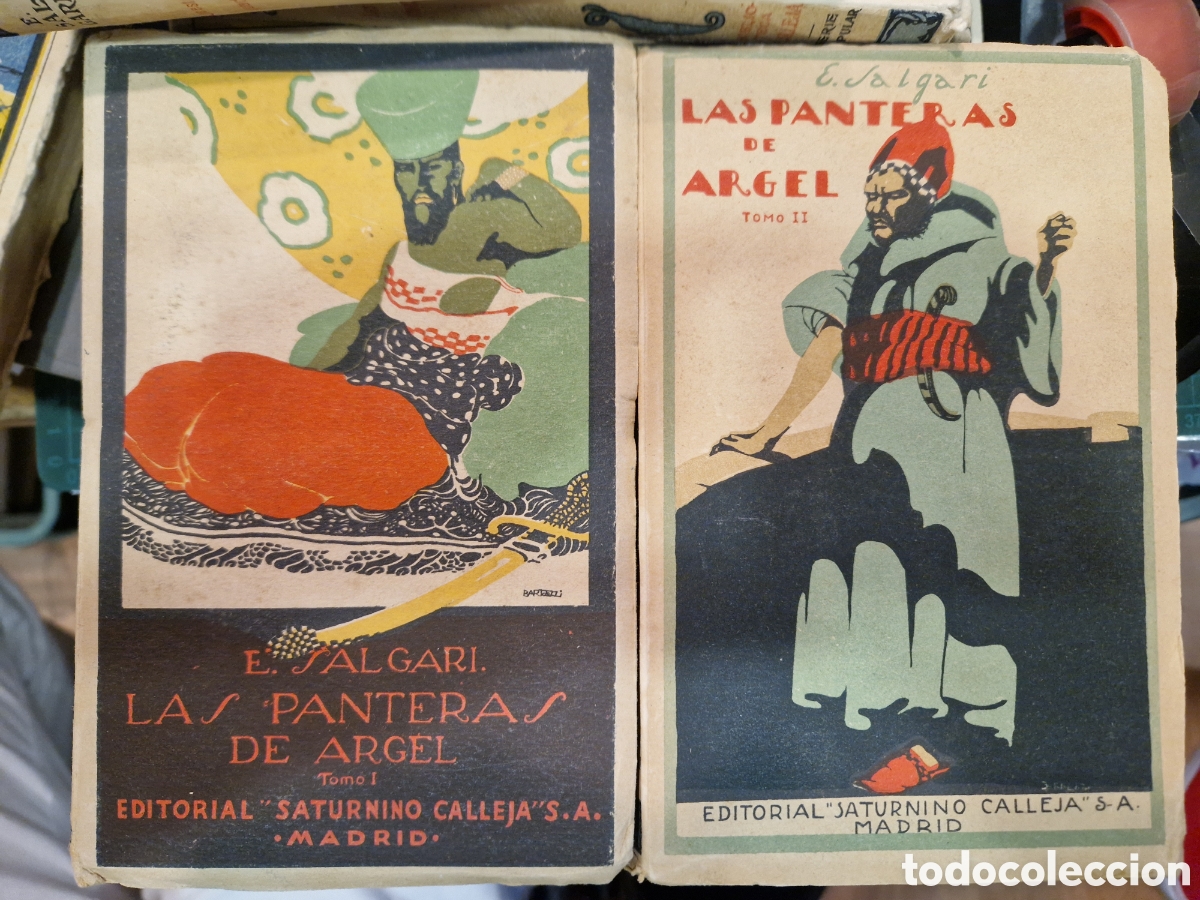 Gebrauchte B&uuml;cher: SALGARI, Emilio Las panteras de Argel: [2 tomos]: Novela de aventuras