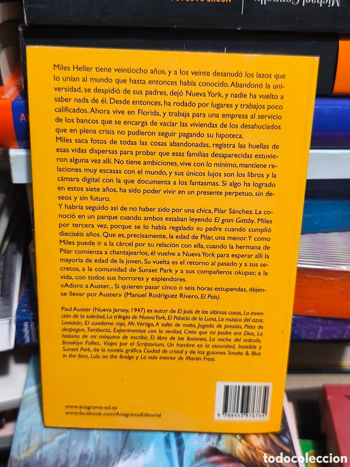 Libros de segunda mano: Paul Auster Sunset Park - Foto 2