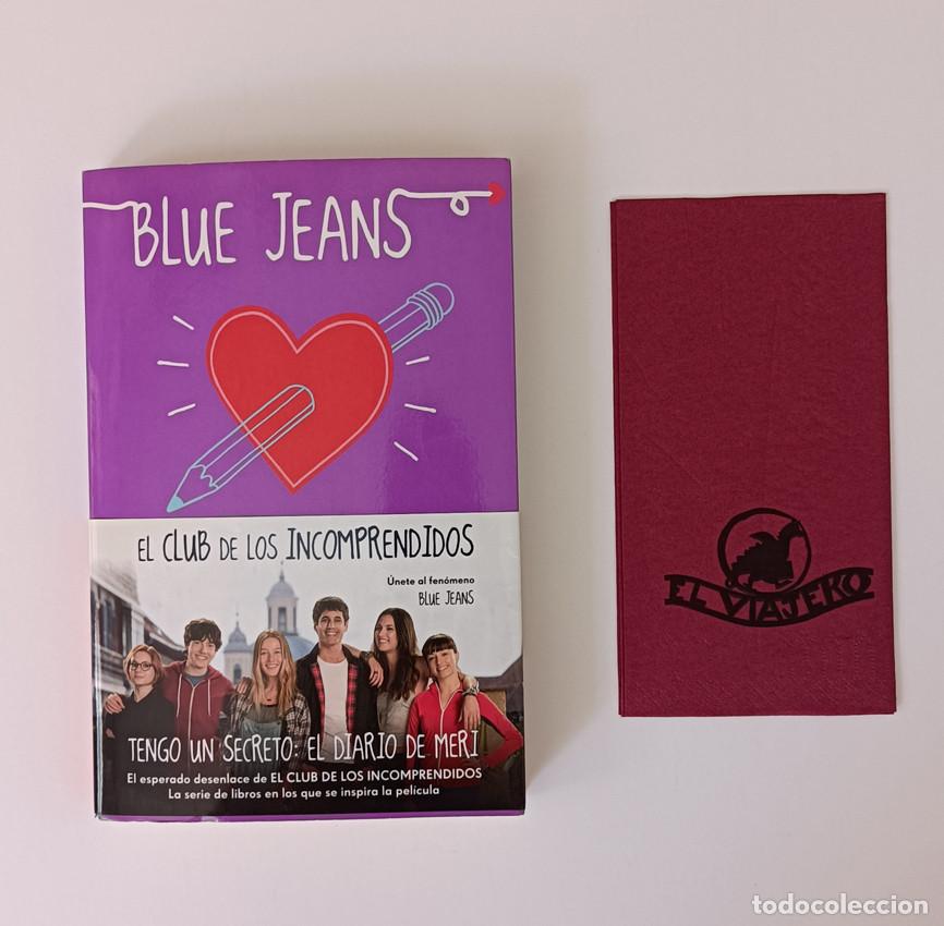 Gebrauchte B&uuml;cher: FIRMADO Y DEDICADO! LIBRO TENGO UN SECRETO - BLUE JEANS - 1&ordf; ED. 2014 Planeta + Ephemera Servilleta