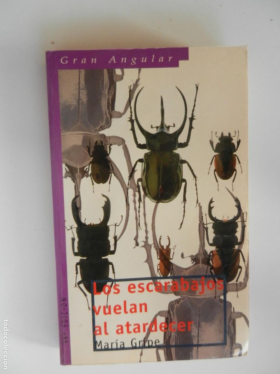 Libros de segunda mano: LOS ESCARABAJOS VUELAN AL ATARDECER - MAR&Iacute;A GRIPE - GRAN ANGULAR - EDICIONES SM 2004.