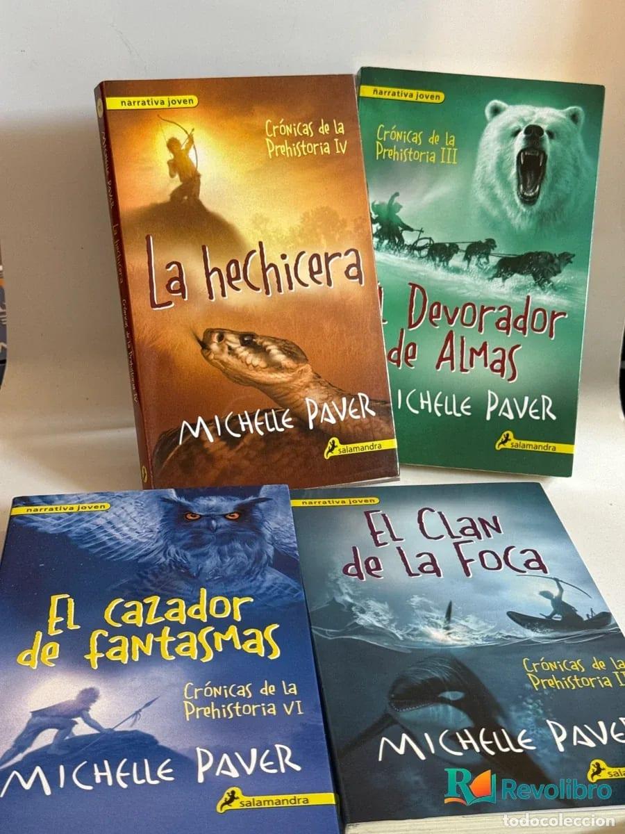 Libros de segunda mano: Lote Cr&oacute;nicas de la Prehistoria 4 libros - Michelle Paver