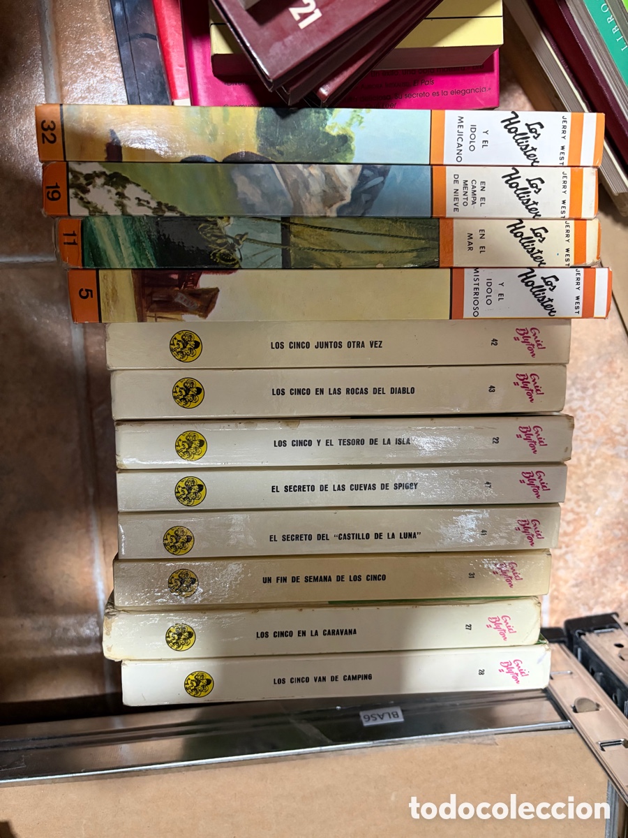 Libros de segunda mano: Blas6 lote de libros de los cinco 5 (Enid Blyton) y los hollister