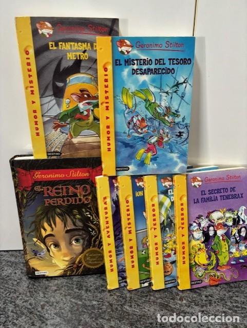Libros de segunda mano: GERONIMO STILTON : LOTE LIBROS N&ordm; 10-12-18-29-35-38 Y EL REINO PERDIDO