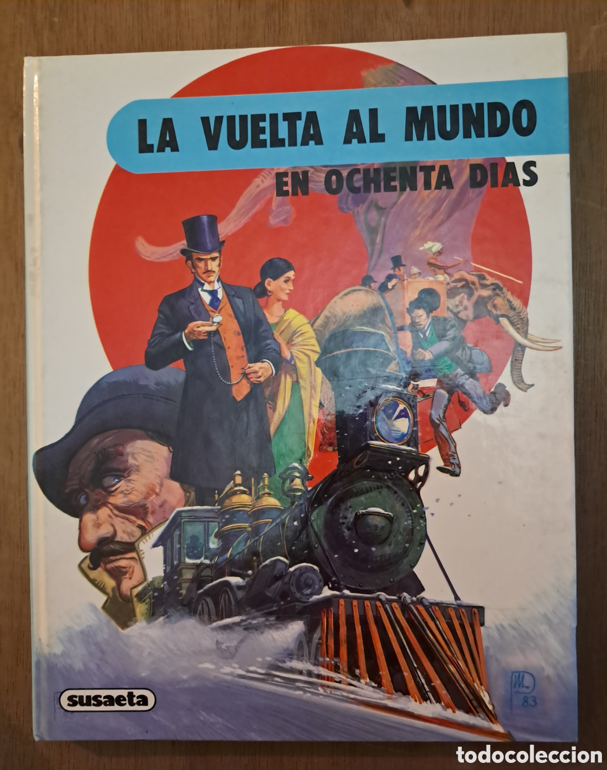 Libros de segunda mano: La vuelta al mundo en ochenta dias. Ediciones Susaeta, Coleccion Ambar. Ilustra J. P. Montero1983