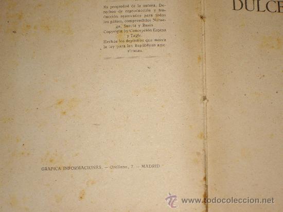 Libros de segunda mano: DULCE NOMBRE- CONCHA ESPINA - Foto 2
