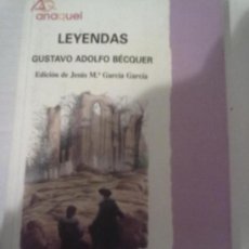 Libros de segunda mano: LEYENDAS -GUSTAVO ADOLFO BÉCQUER-