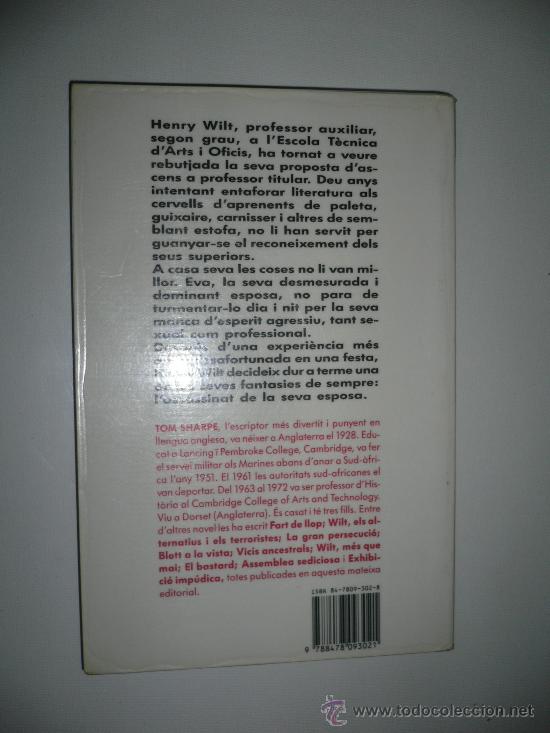Libros de segunda mano: LIBRO- WILT- TOM SHARPE- EN CATAL&Aacute;N - Foto 2