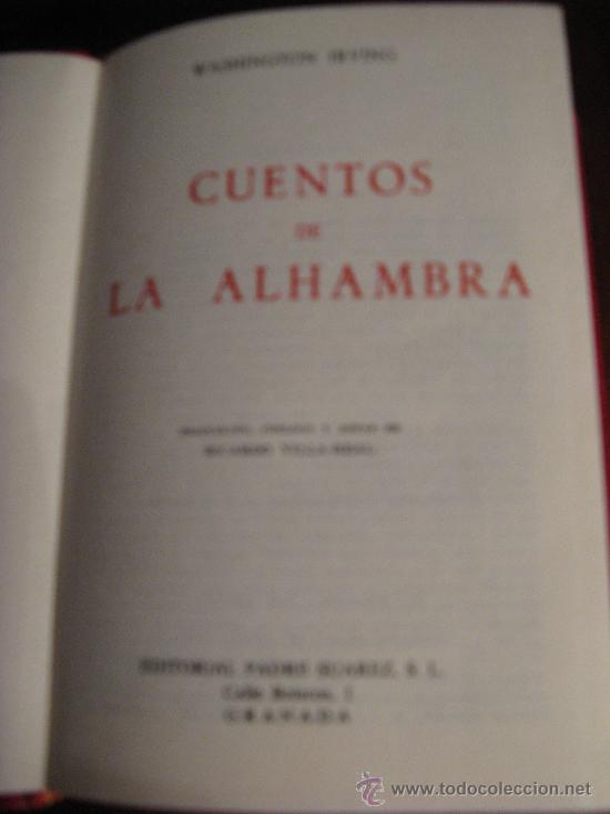 Libros de segunda mano: CUENTOS DE LA ALHAMBRA.- WASHINGTON IRVING - Foto 2