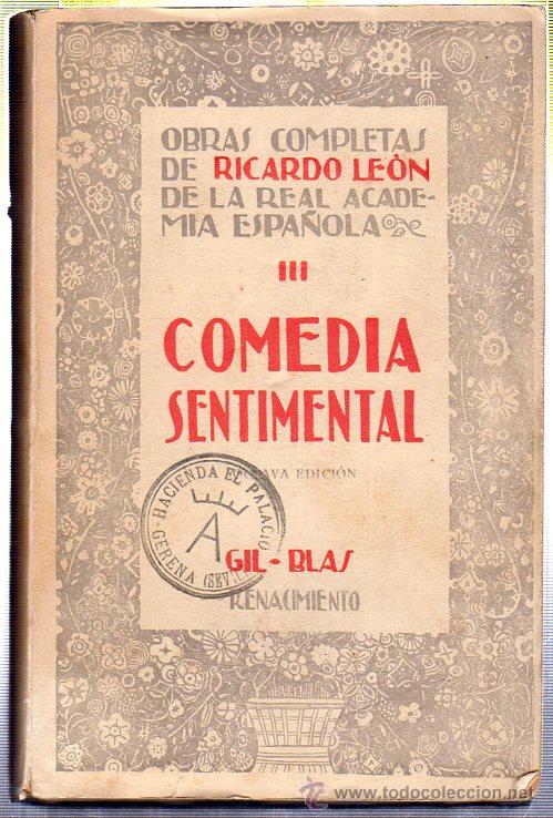 Libros de segunda mano: COMEDIA SENTIMENTAL. RICARDO LEON. - Foto 1