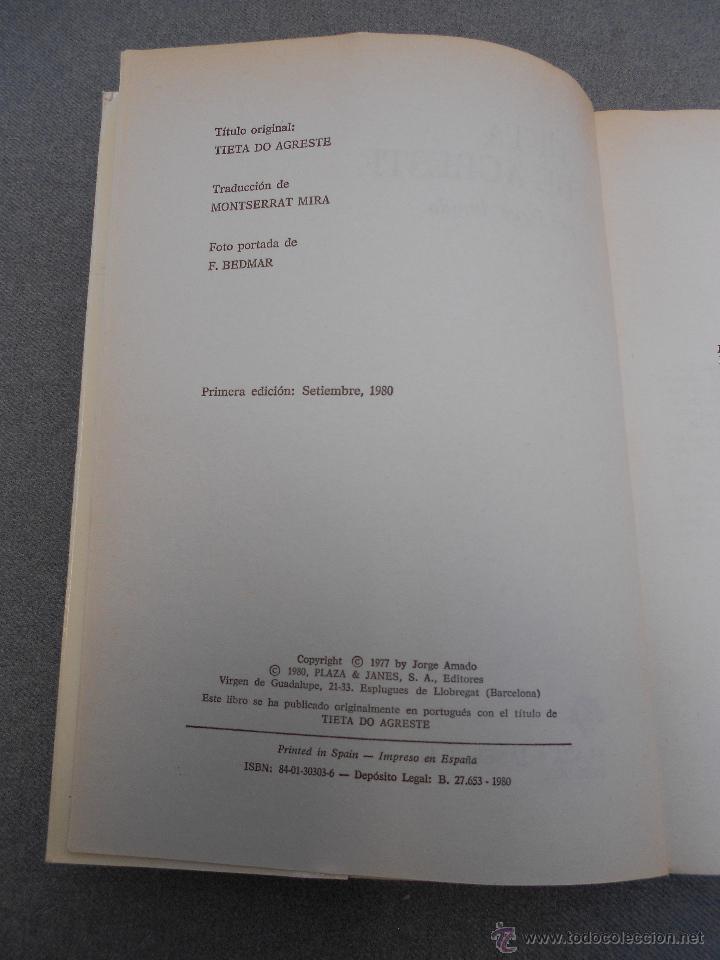 Libros de segunda mano: TIETA DE AGRESTE - Foto 3