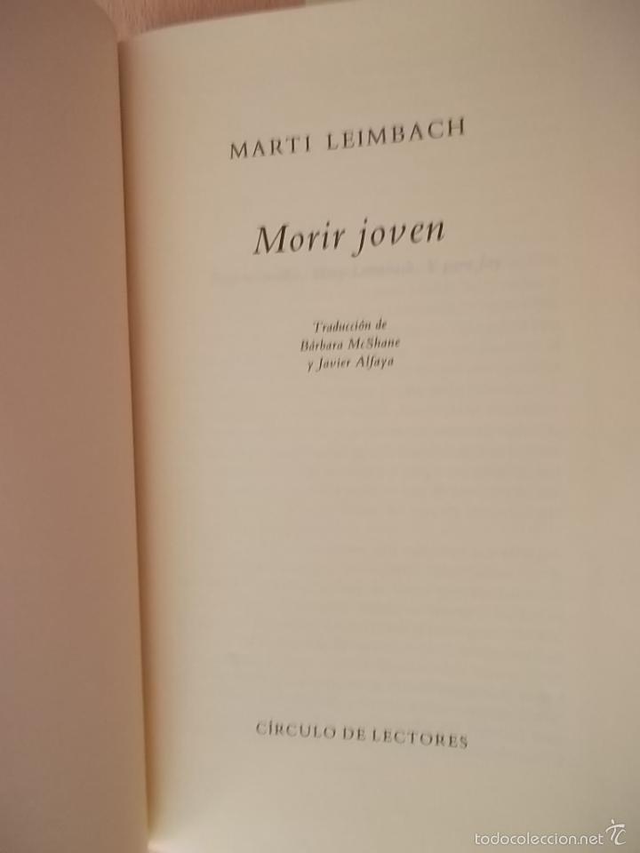 Libros de segunda mano: MORIR JOVEN - MARTI LEMBACH - Foto 1