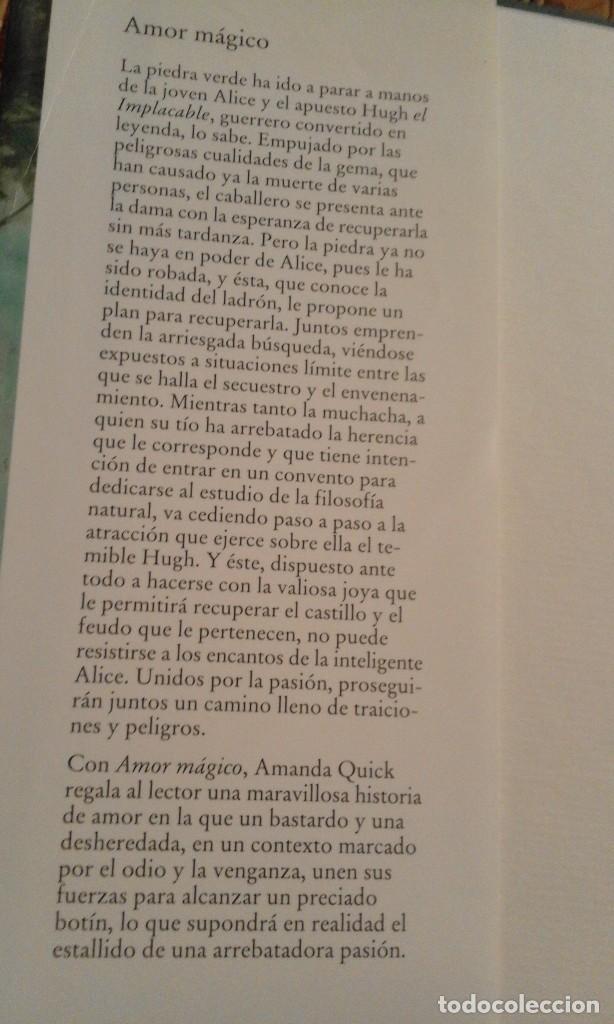 Libros de segunda mano: Amor m&aacute;gico - Amanda Quick - Foto 3