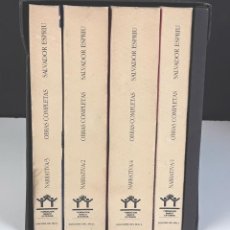 Libros de segunda mano: NARRATIVA COMPLETA DE SALVADOR ESPRIU. 4 TOMOS(VER DESCRIP). EDIC. DEL MALL. 1985.. Lote 79868561