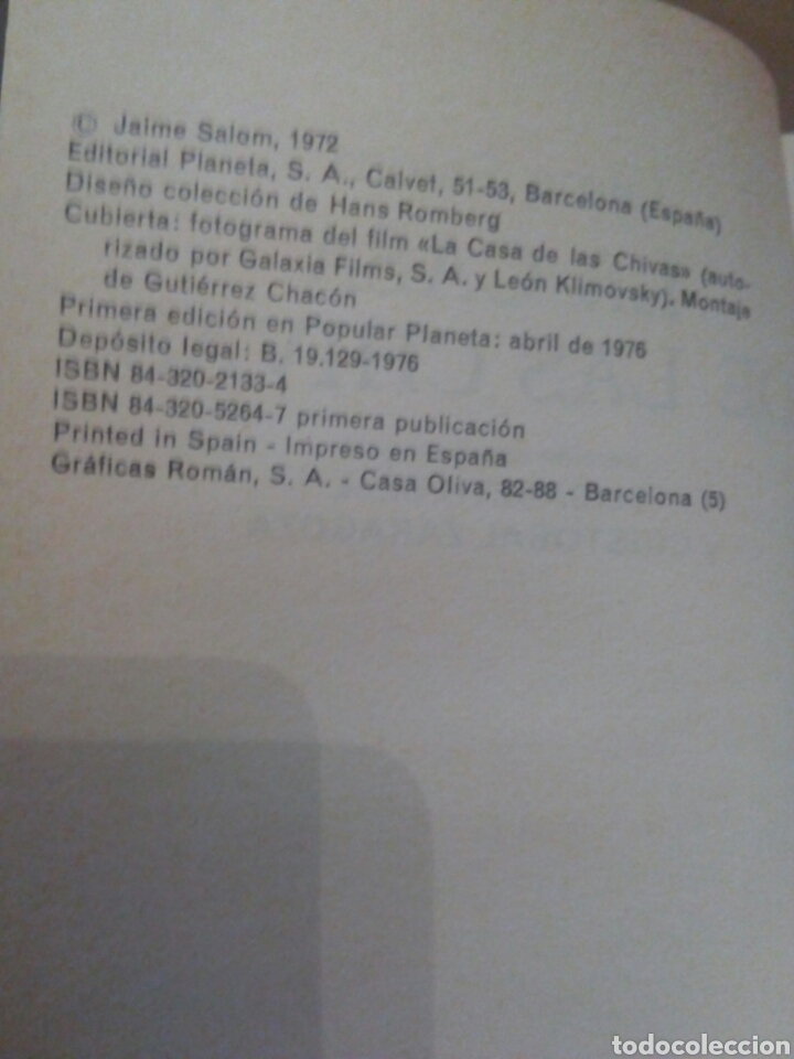 Libros de segunda mano: La casa de las Chivas - Foto 4