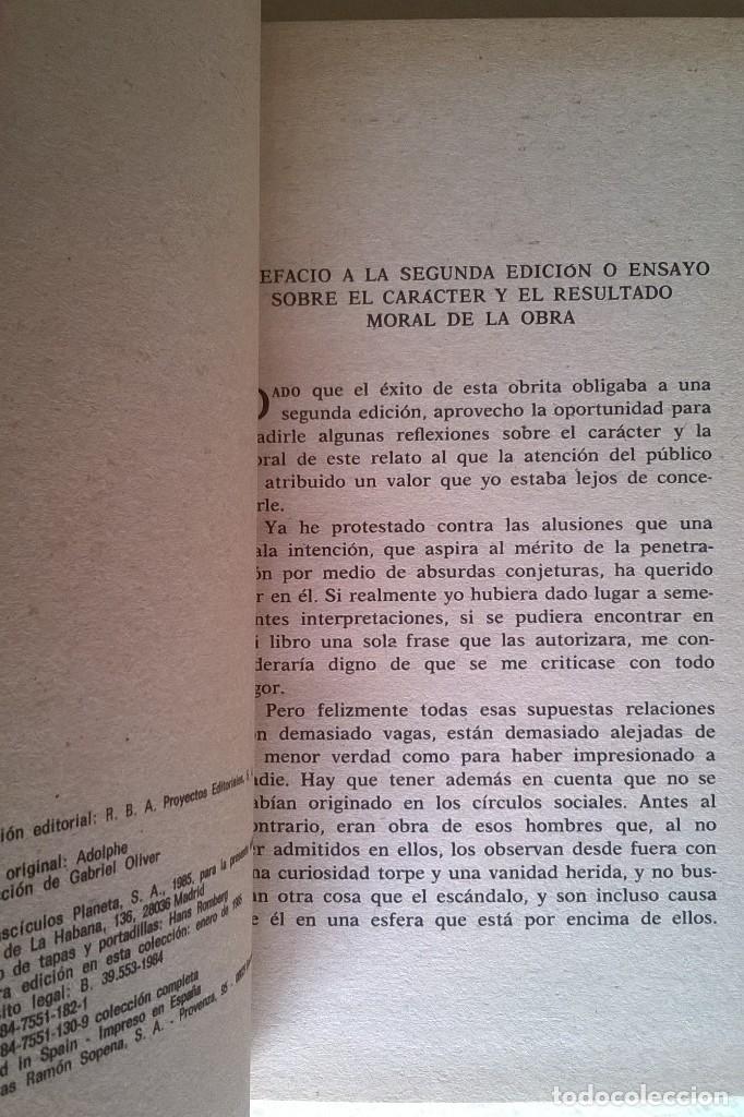 Libros de segunda mano: ADOLFO, BENJAMIN CONSTANT, PLANETA - Foto 3
