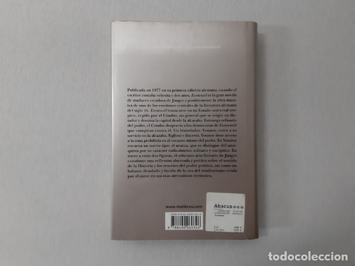 Libros de segunda mano: Eumeswil - J&uuml;nger, Ernst - Foto 4