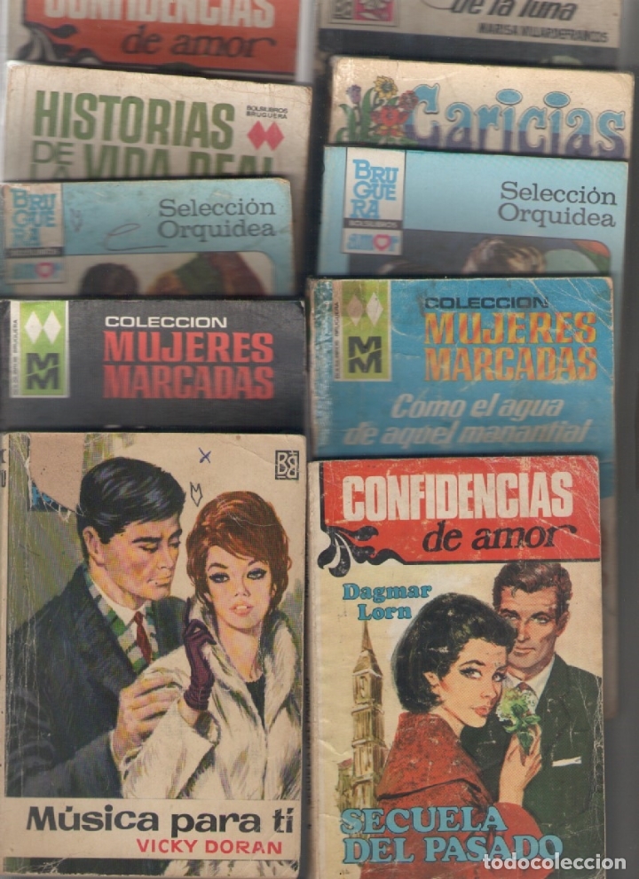 Libros de segunda mano: lote de 10 novelas romanticas,a&ntilde;o 1985 aproximado,bolsilibros,tama&ntilde;o bolsillo,variadas,12&ordm; lote