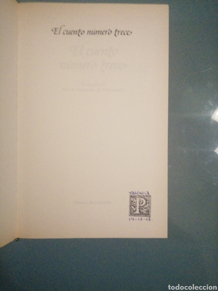Libros de segunda mano: El cuento n&uacute;mero trece - Foto 5
