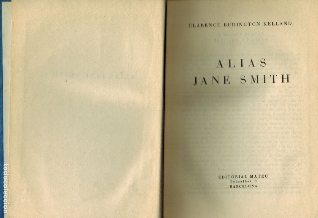 Libros de segunda mano: ALIAS JANE SMITH - Foto 1