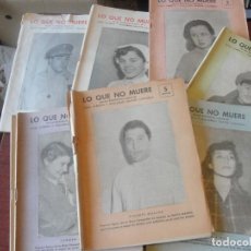 Libros de segunda mano: RADIO NOVELA 1953 LO QUE NUNCA MUERE / SAUITER CASASECA / LUISA ALBERCA - COMPLETA 10 TOMOS - SER. Lote 188665401