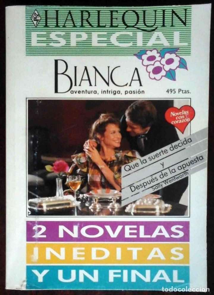 Libros de segunda mano: Que la suerte decida / Despu&eacute;s de la apuesta (Sally Wentworth) Harlequ&iacute;n especial Bianca
