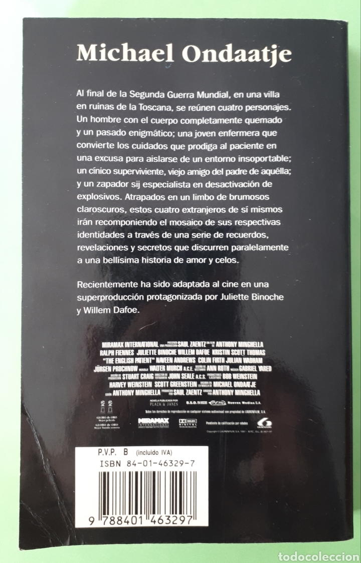 Libros de segunda mano: Libro El paciente ingl&eacute;s - Foto 2