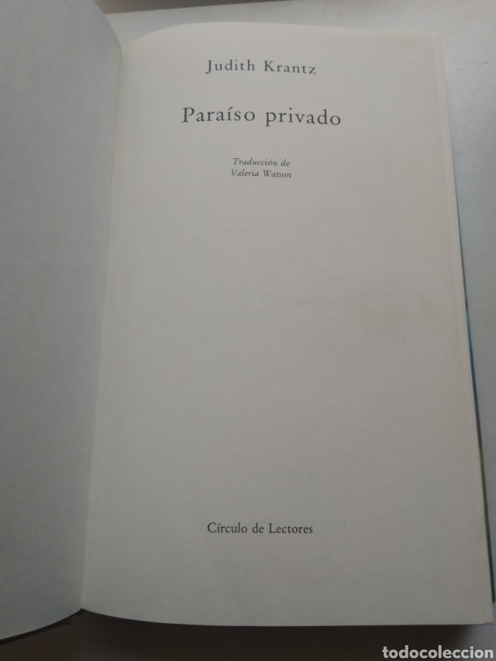 Libros de segunda mano: PARAISO PRIVADO/JUDITH KRANTZ - Foto 2